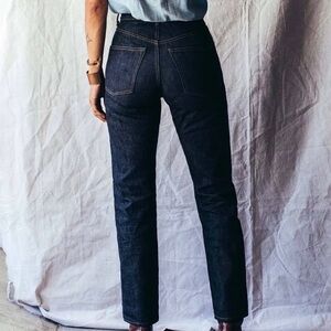 Imogene + Willie dark wash Harper selvedge straight leg jeans size 25
